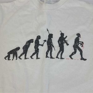 Delta Pro Weight Mens Graphic T-Shirt White Black Crew Neck Tee S